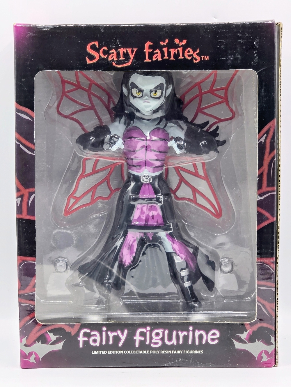 Rock Hard  Fairies Scary Fairies 8”Dark Fairy" Figurine•Limited Edition•Vintage